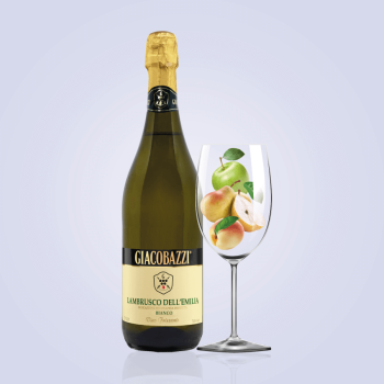 Вино 0,75л газоване Lambrusco Dell'Emilia IGT Giacobazzi напівcолодке біле 7,5%, Італія