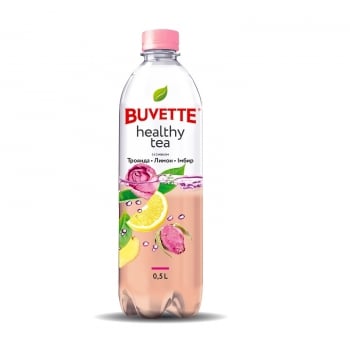 Напій 0,5л Buvette Healthy tea зі смаком Троянди,лимону та імбиру
