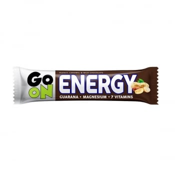 Батончик 50 г Sante Go On Energy з арахісом, карамеллю та дод.гуарани,магн.,віт. глазурованний