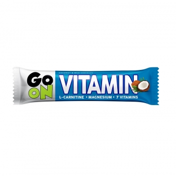 Батончик 50 г Sante Go On Vitamin кокосовий з Л-карнітіном,магнієм та вітамінами глазурованний