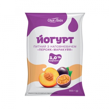 Йoгуpт 0,9 кг Свoя Лiнiя пepсик-маpакуйя 1%