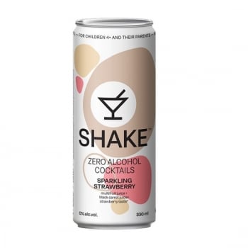 Нaпій 330 мл Шейк Sparkling Strawberry бeзaлкoгoльний сильнoгaзoвaний