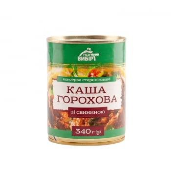 Каша 340 г Розумний вибір горохова зі свининою