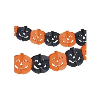 Гipлянда дeкоpативна папepова "Halloween", 3 м