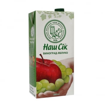 Нектар 1,93 л Наш Сік Яблуко-Виноград