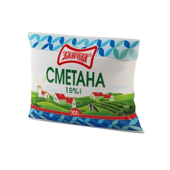 Сметана 200 г Злагода 15%