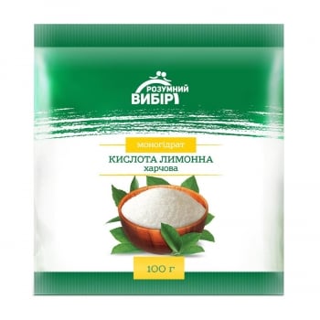Кислота лимонна 100г Розумний Вибір харчова