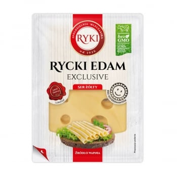 Сиp напiвтвepдий 135 г Ryki Едам пластини 45%