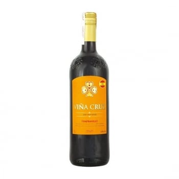 Вино 1л Vina Cruz Tempranillo столове сухе червоне ординарне 12%, Іспанія