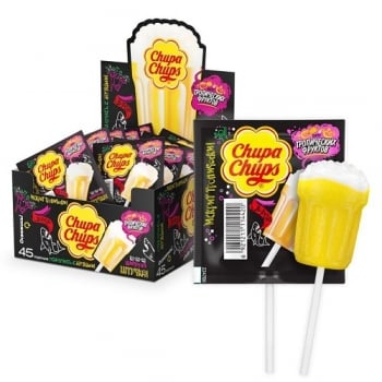 Карамель 15 г Chupa Chups B-POP Тропічні фрукти м/уп