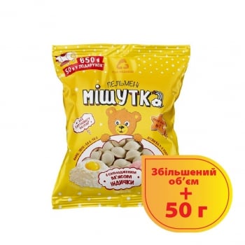 Пельмені 0,65 кг Три Ведмеді Мішутка з м'ясом індички