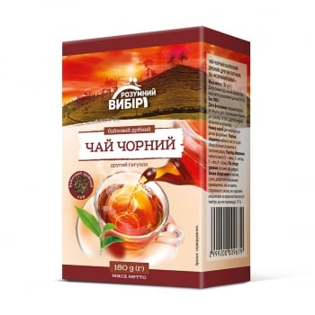 Чай 180г Розумний Вибір чорний байховий дрібний