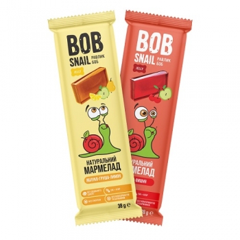 Мармелад 38г Bob Snail натуральні Груша та Вишня