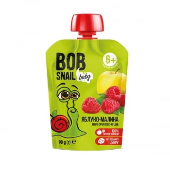 Пюре 90 г BOB SNAIL (РАВЛИК БОБ) яблуко-малина