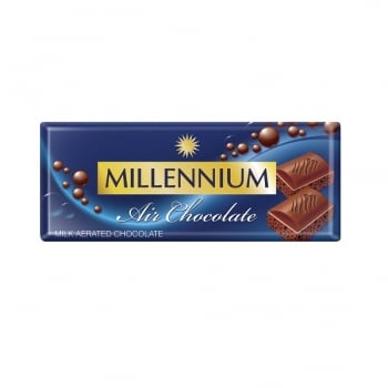 Шоколад 90г Millennium Пористий Молочний