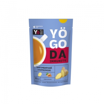 Чай 50 г Yogoda імбирний з куркумою концентрат пастеризований