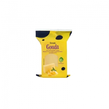 Сир напівтвердий 200 г SERENADA Gouda 45% фас флоу-пак