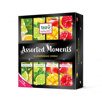 Чай 45,5 г (4 смаки * 7 ф/п ) Tea Moments Asortment Moment у сашетах к/уп