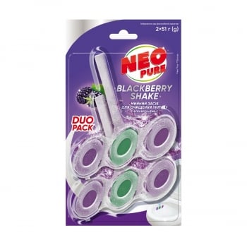 Мийний засіб для очищення унітазу 2*51г Neo Pure в асорт. Blackberry shake/Blue Aquatic блістер