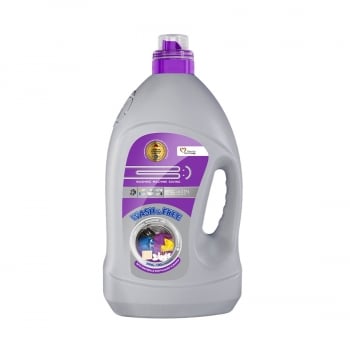 Гель для прання 4кг WASH&FREE універсальний жасмин та лаванда з марсельським милом п/флакон