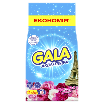 Засіб миючий синтетичний 2,7 кг Gala Aqua Puder Color Французький аромат м/уп