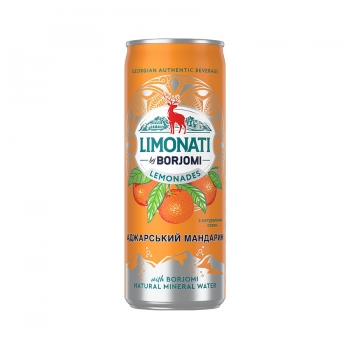 Напій 330 мл Боржомі Limonati аджарський мандарин газований ж/б