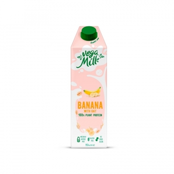 Напій 0,95 кг Vega Milk вівсяний з бананом 1,5% тетра-пак