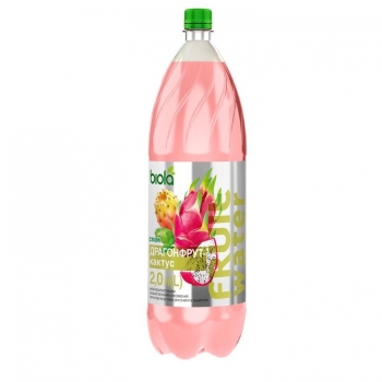 Напій 2,0 л Біола Fruit Water драгонфрут та кактус ПЕТ