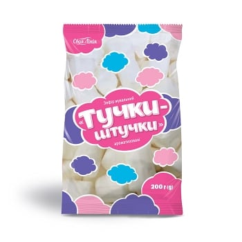 Маршмеллоу 200 г Своя Лінія Тучки-штучки ароматизовані м/уп