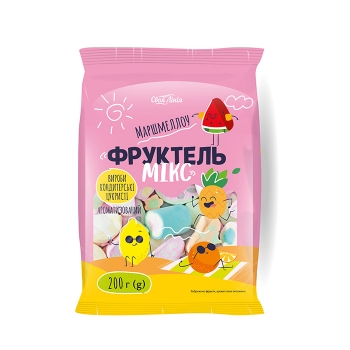 Маршмеллоу 200 г Своя Лінія Фрутель мікс м/уп