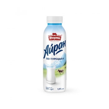 Напій кисломолочний 320 г Ферма Айран по-турецьки 1,8% п/бут