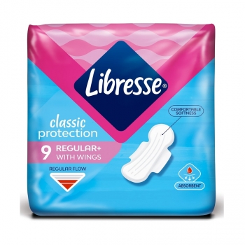 Прокладки гігієнічні 9шт Libresse Classic Protection Regular