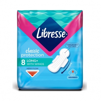 Прокладки гігієнічні 8шт Libresse Classic Protection Long