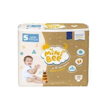 Підгузки дитячі 40 шт MiniBee Junior 11-25 кг