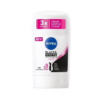 Дезодоранти 50 мл Nivea Чорне та Біле Невидимий Clear/Невидима свіжість антиперспірант стік п/флакон