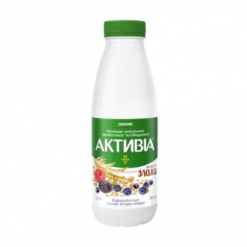 Біфідойогурт 290 г Активіа лісові ягоди-злаки 1,5% п/бут