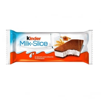 Бісквітне тістечко 28г Kinder Milk-slice з молочною начинкою