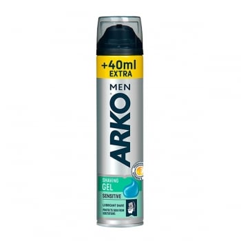 Гель для гоління 240мл Arko Men Sensitive аерозоль