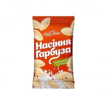 Нacіння 75 г Своя лінія гaрбyзове cмaжене cолоне м/yп