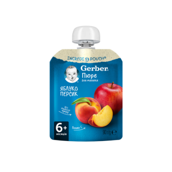 Пюре 90г Gerber яблуко і персик