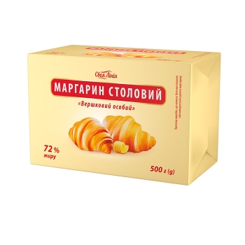 Маргарин 500г Своя Лінія Вершковий особий 72%