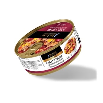 Консерви 165 г De Luxe Foods & Goods Selected салат з тунцем по мексиканськи з/б