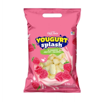 Фігyрні вироби 170г Своя лінія Yougurt Splash неглaзyровaні зі смаком йогурт-малина м/уп