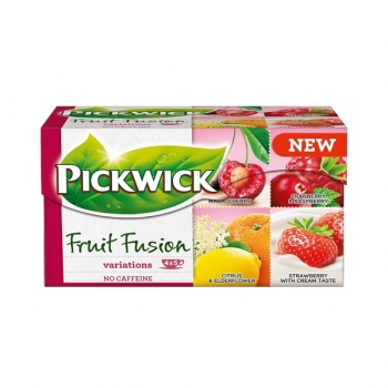 Чай(20ф/п*1,5г) Pickwick чорний набір фруктових чаїв/Суміш травяна(20ф/п*1,9г) фруктовий набір к/уп