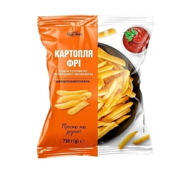 Картопля фрі 750г Своя Лінія соломка швидкозаморожена п/ет