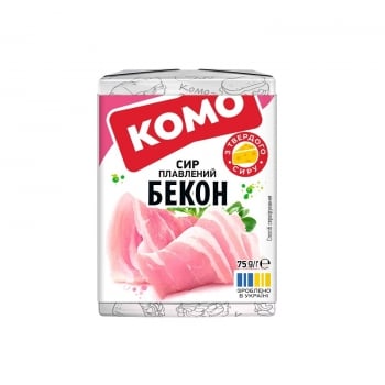 Сир плавлений 75 г Комо бекон 35% фольга
