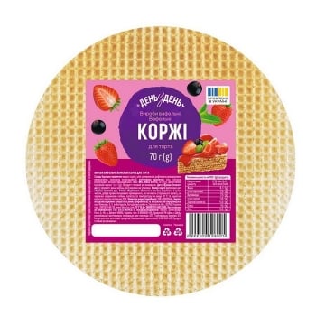 Вафeльнi кoржi 70г День у День для тoрту м/у