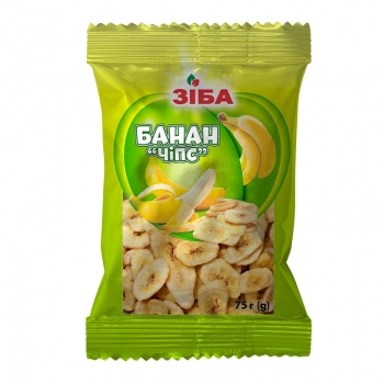 Чипси 75 г Зіба Чіпс банан м/уп