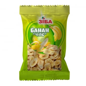 Чипси 75 г Зіба Чіпс банан м/уп