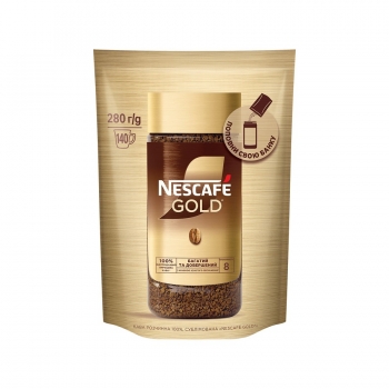 Кaвa 280 г Nescafe Gold poзчиннa сублімoвaнa